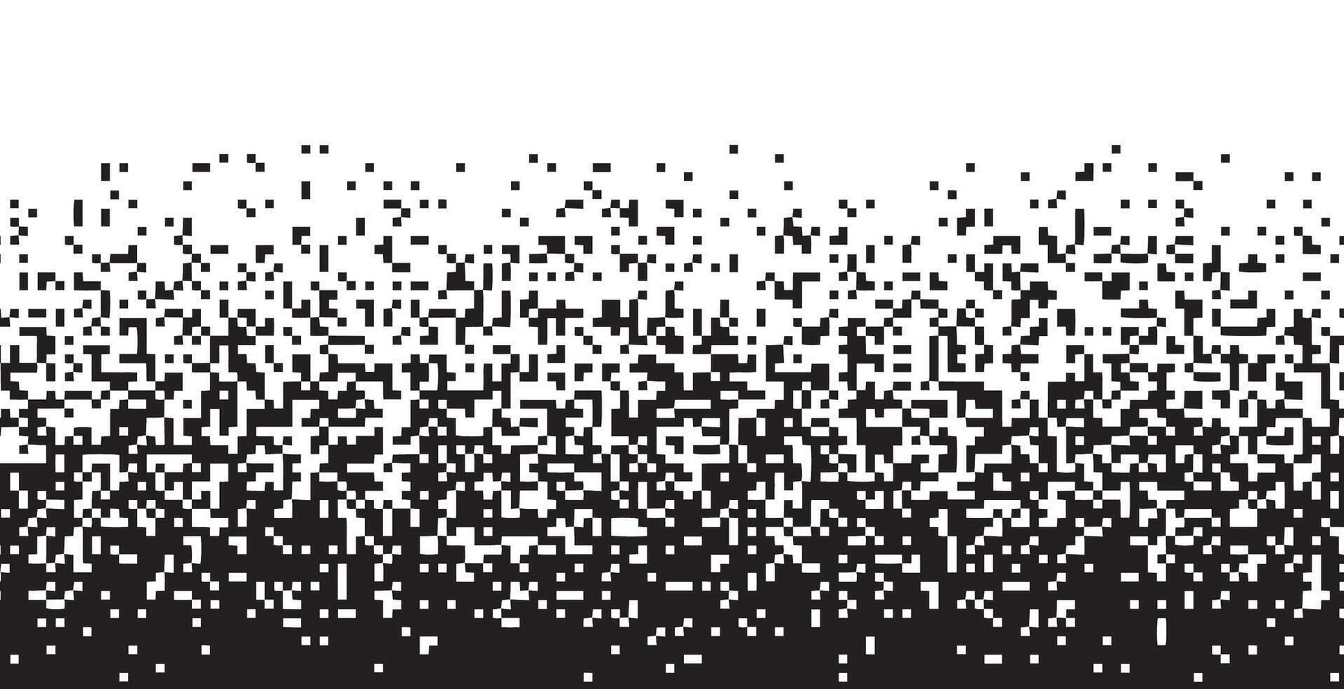 Falling Pixels. Pixel Abstract Mosaic Gradient Design Background. Pixel Disintegration, Decay Effect. Background. vector
