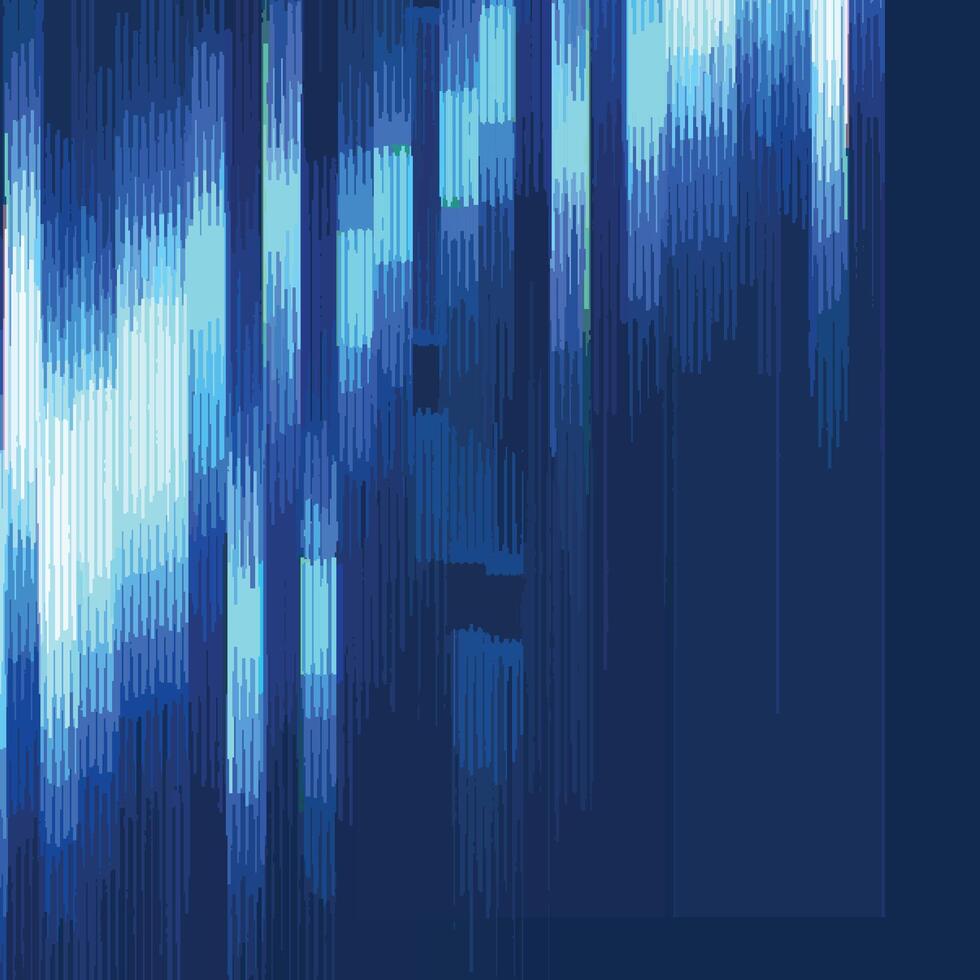Glitching computer screen, glitch programming code. Virtual environment, programm function failure and data loss, critical code mistake, hacker attack or hardware malfunction concept. vector