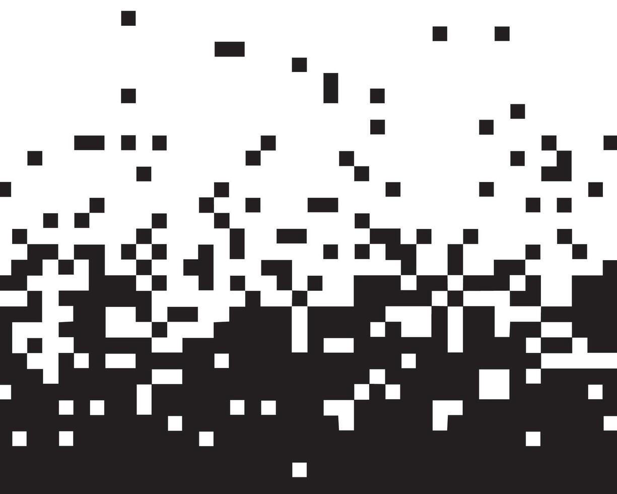 Falling Pixels. Pixel Abstract Mosaic Gradient Design Background. Pixel Disintegration, Decay Effect. Background. vector