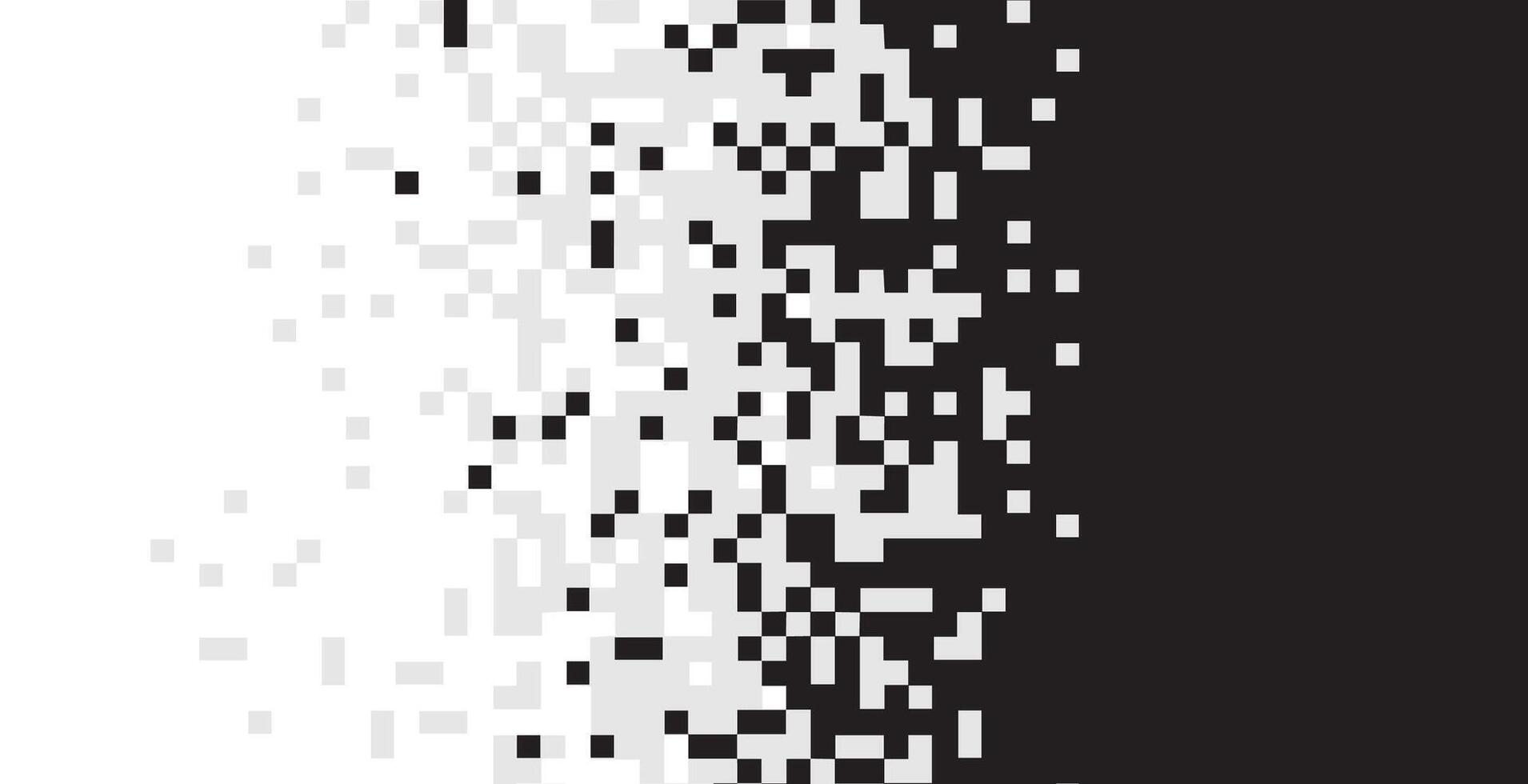 Falling Pixels. Pixel Abstract Mosaic Gradient Design Background. Pixel Disintegration, Decay Effect. Background. Illustration. vector
