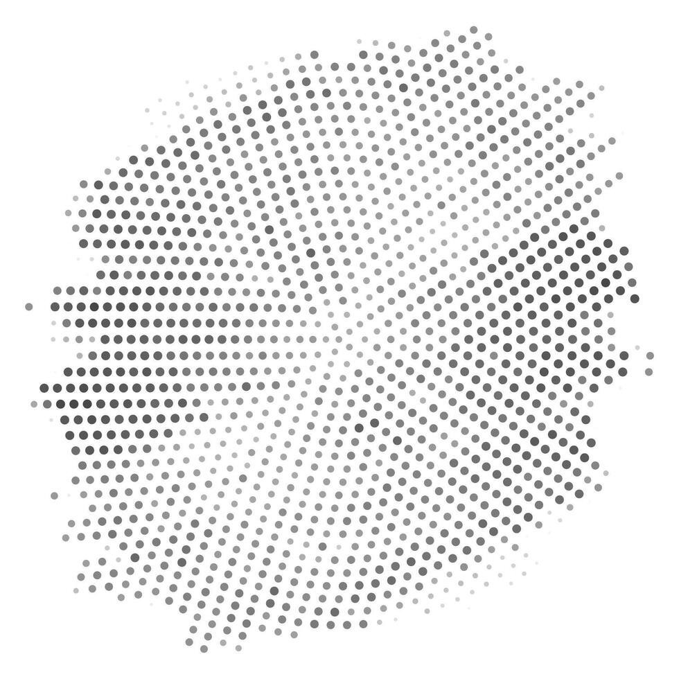 Monochrome gradient halftone dots background. vector