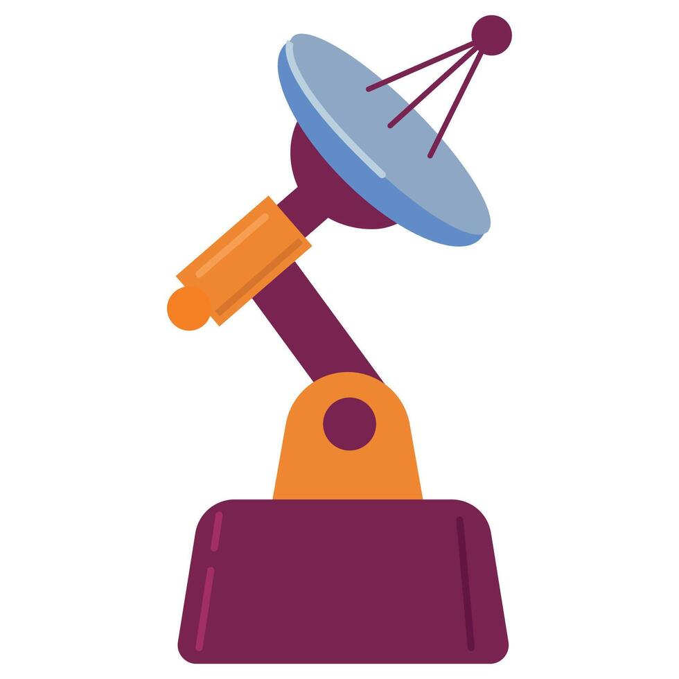 lunar satellite. White background, isolate vector