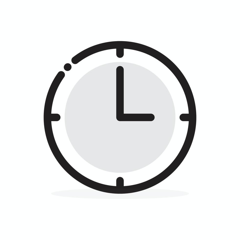 Clock, Time, Wall Clock, Timer , Round Clock icon design. Clock editable illustration, clipart design. vector
