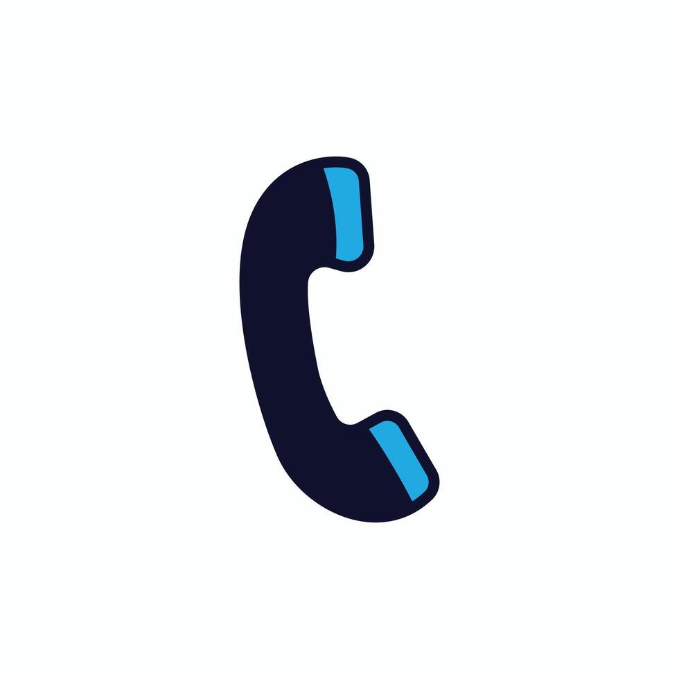 Phone call icon, Call icon design, Contact icon clip art, illustration simple minimal editable design. vector