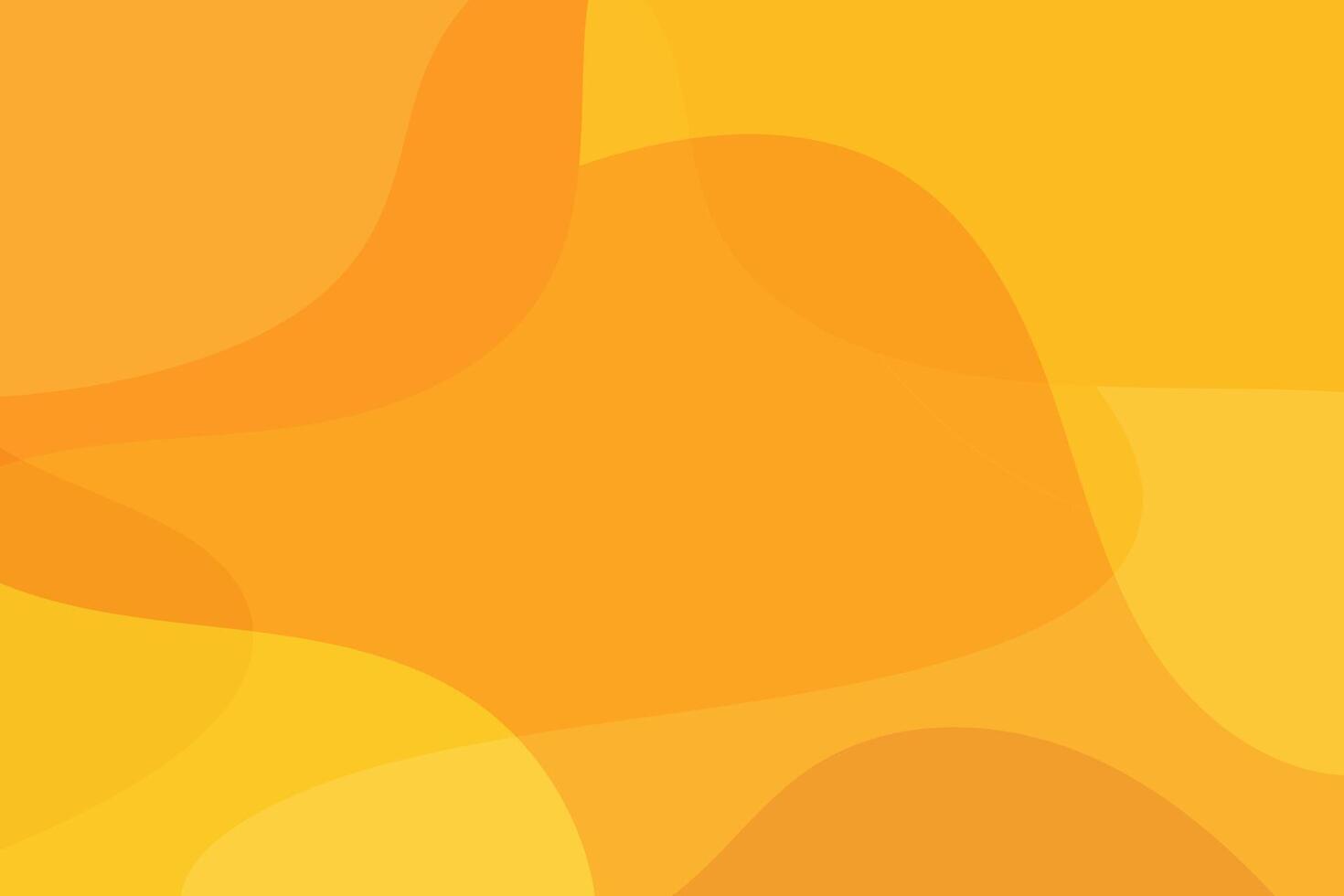 Abstract background fluid overlapping shapes in yellow and orange color. vector