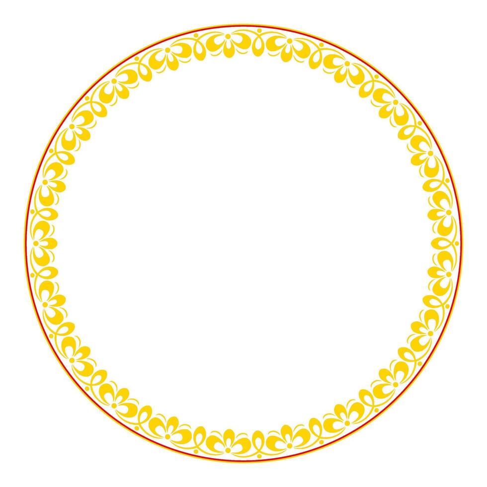 Ornament In Style Of Russian National Tradition vector