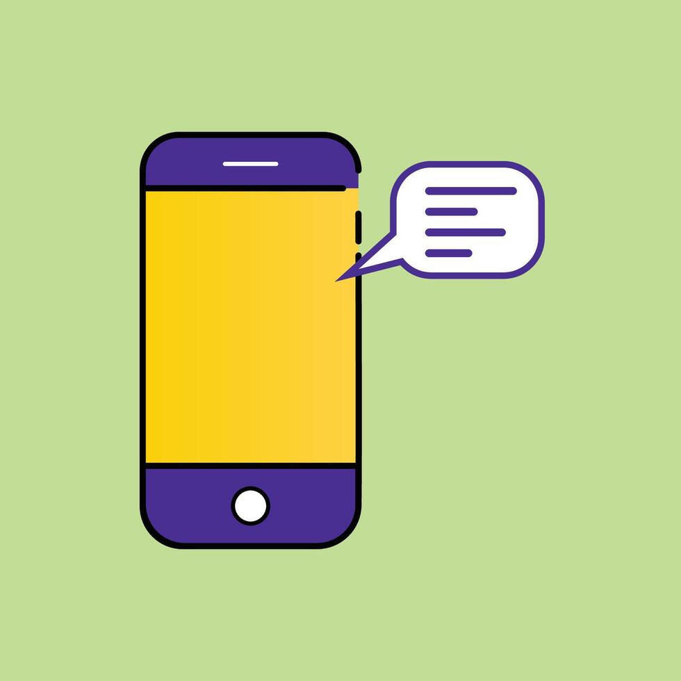 phone message icon and symbol vector