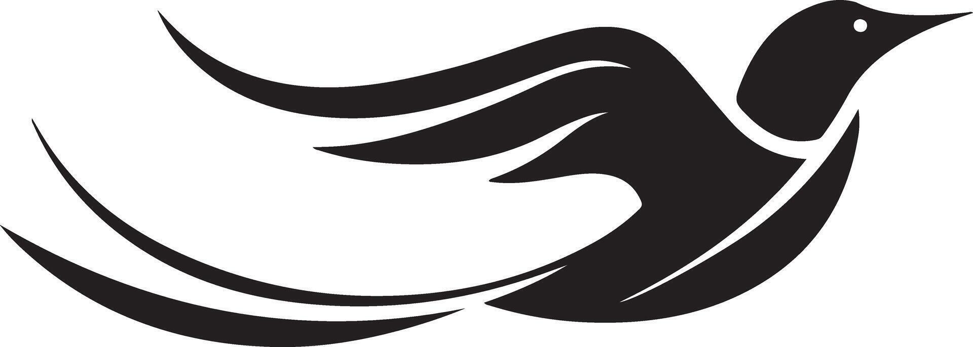 Bird creative logo with white background vector