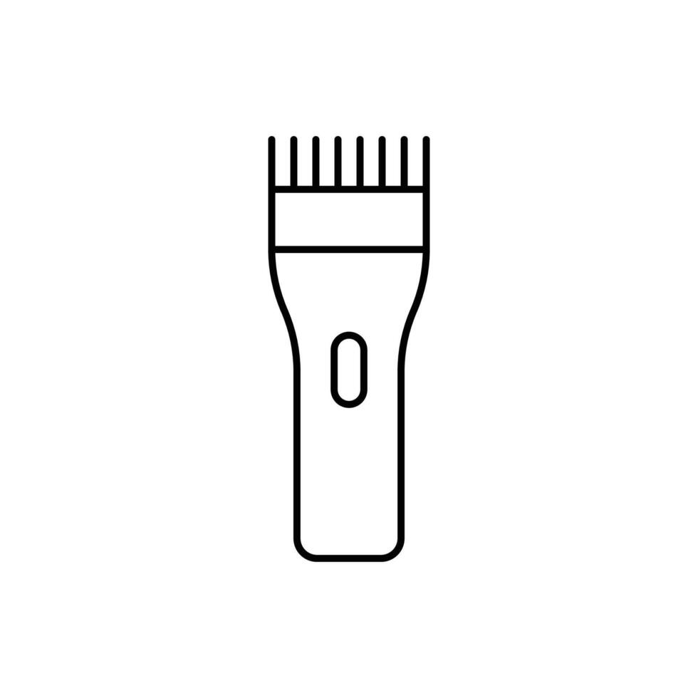 Electric shaver line icon. Shaving machine linear style sign for mobile concept and web design. Electric clipper outline icon. Symbol, logo illustration. Pixel perfect graphics vector