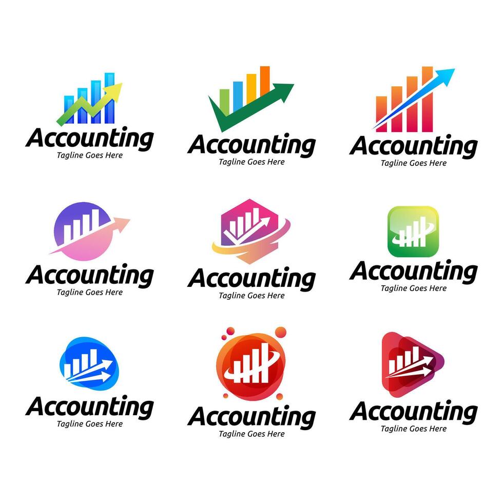 Fundraising Financial And Accounting Logo Design vector