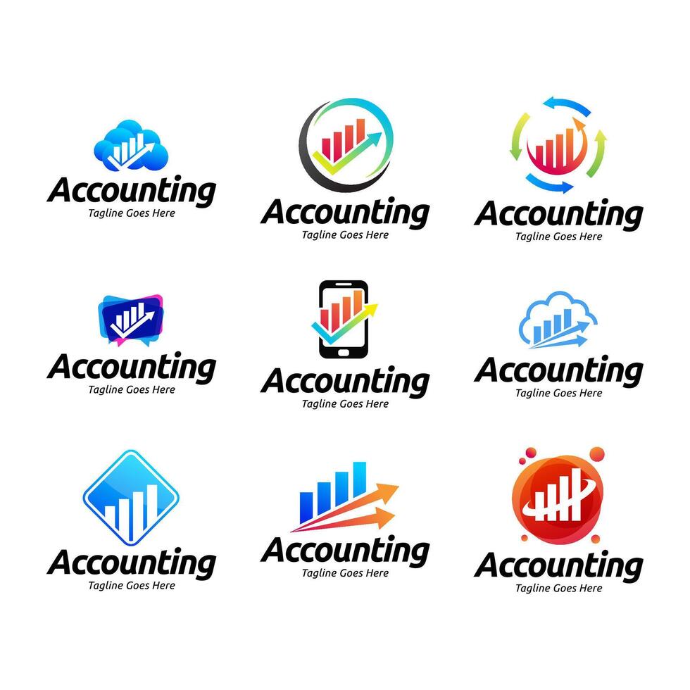 Fundraising Financial And Accounting Logo Design vector
