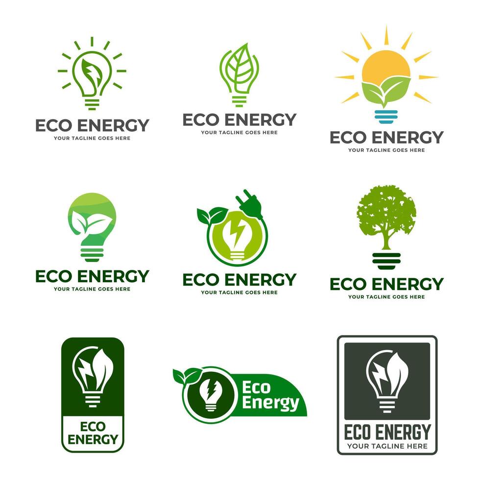 Set of Leaf logo set logo . Simple design logo template. vector