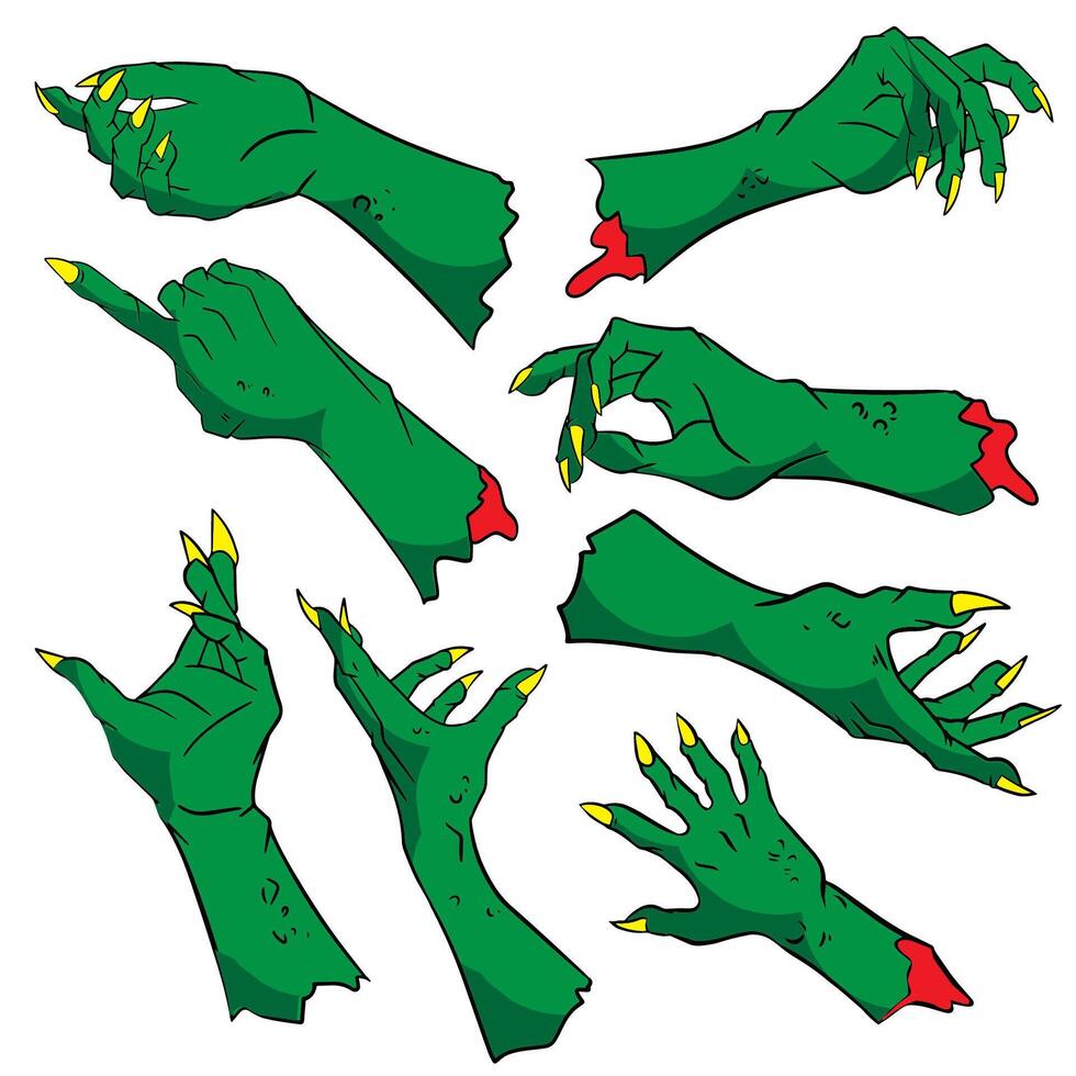 The Evil hand for halloween or holiday concept 3d rendering. vector