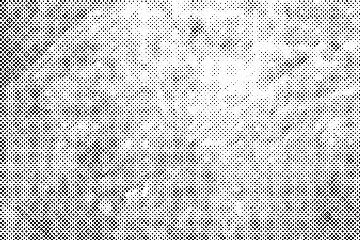 Black halftone pattern texture on white background. vector