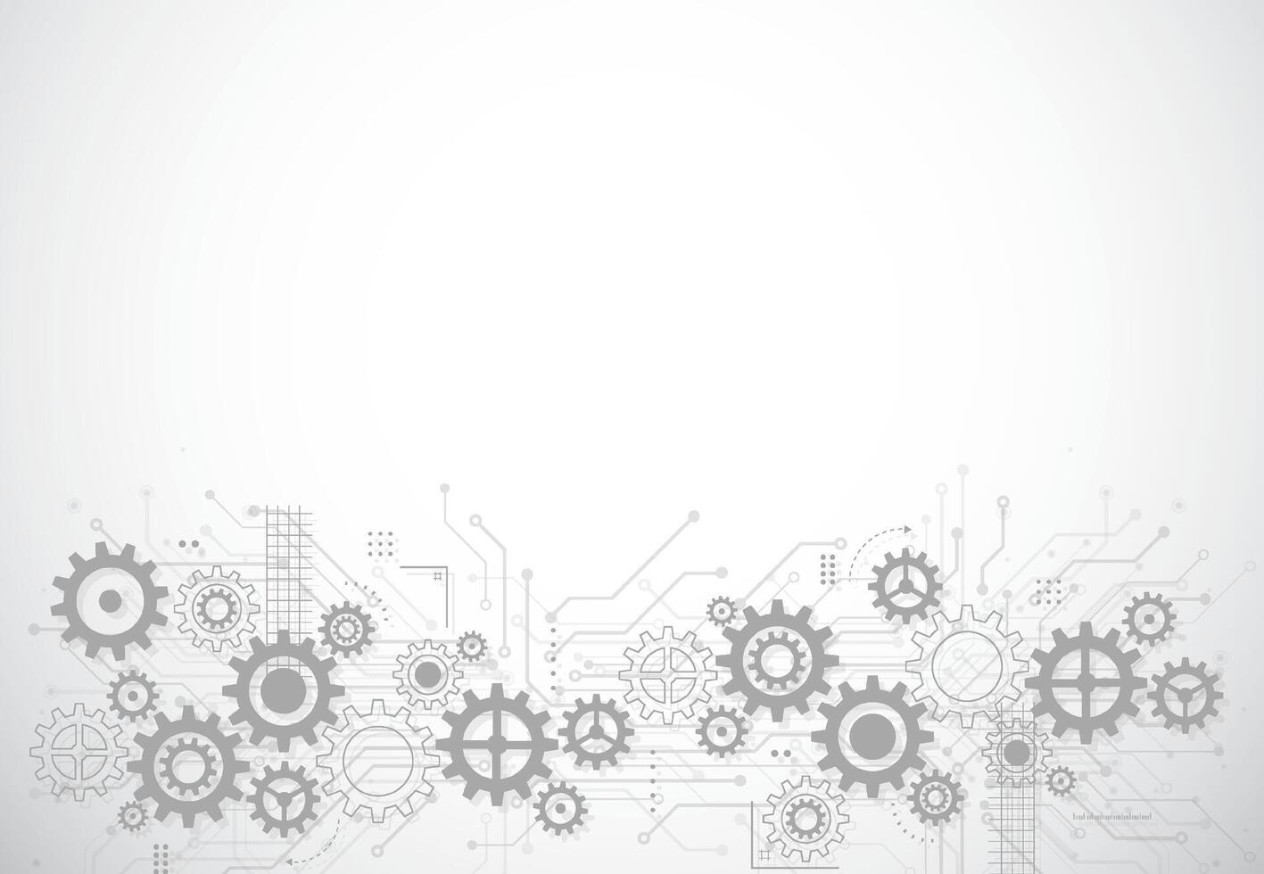 Abstract gear wheel mechanism background. Machine technology vector