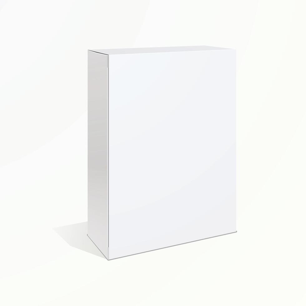 a white box with a white box on the bottom. vector