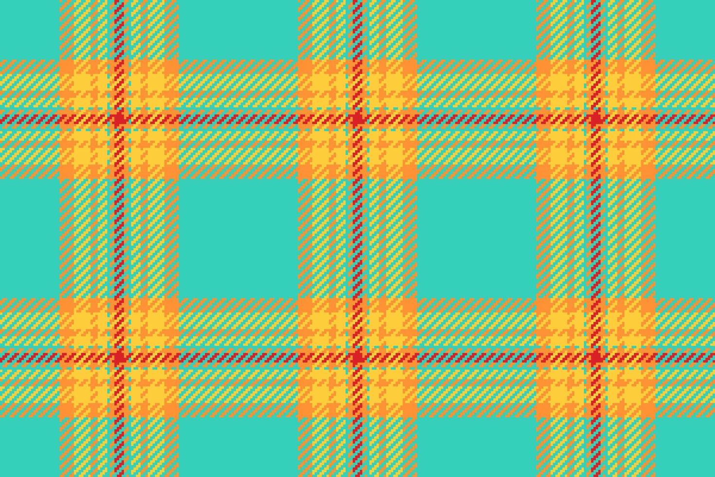 Seamless tartan pattern of plaid textile with a check texture background fabric. vector