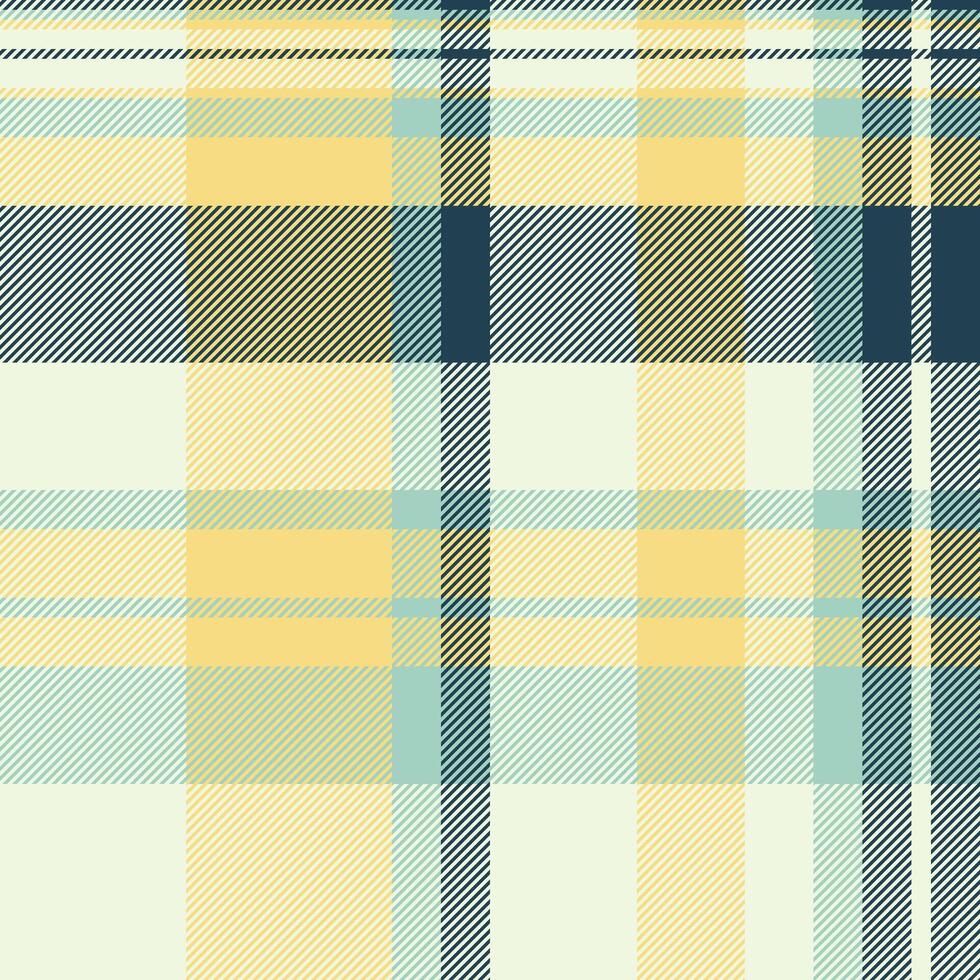 Close up textile seamless , professional background texture tartan. Horizon check pattern plaid fabric in light and yellow colors. vector