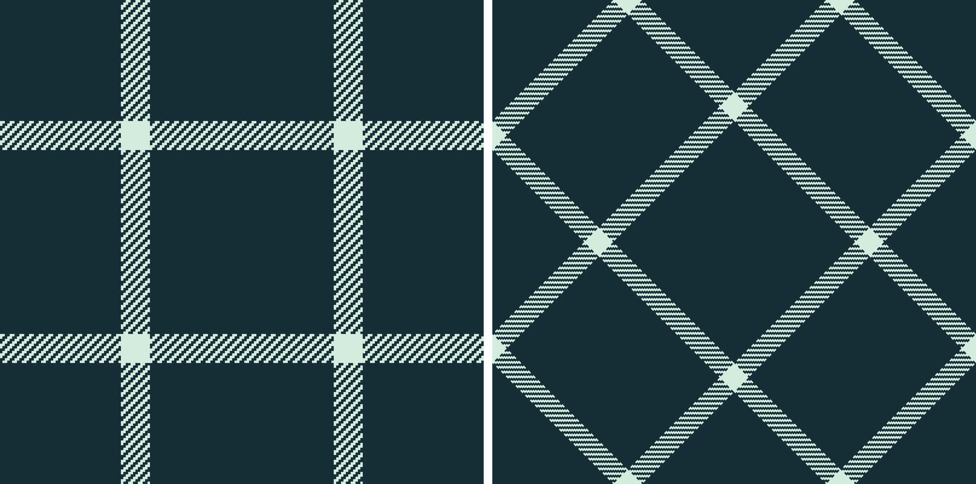 Background check pattern of textile tartan seamless with a texture plaid fabric. Set in sea colors for stylish oilcloth and other kitchen decor. vector