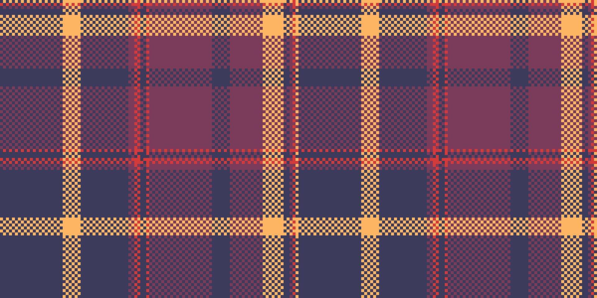 French textile seamless background, season pattern fabric . Outline check tartan texture plaid in indigo and pink colors. vector