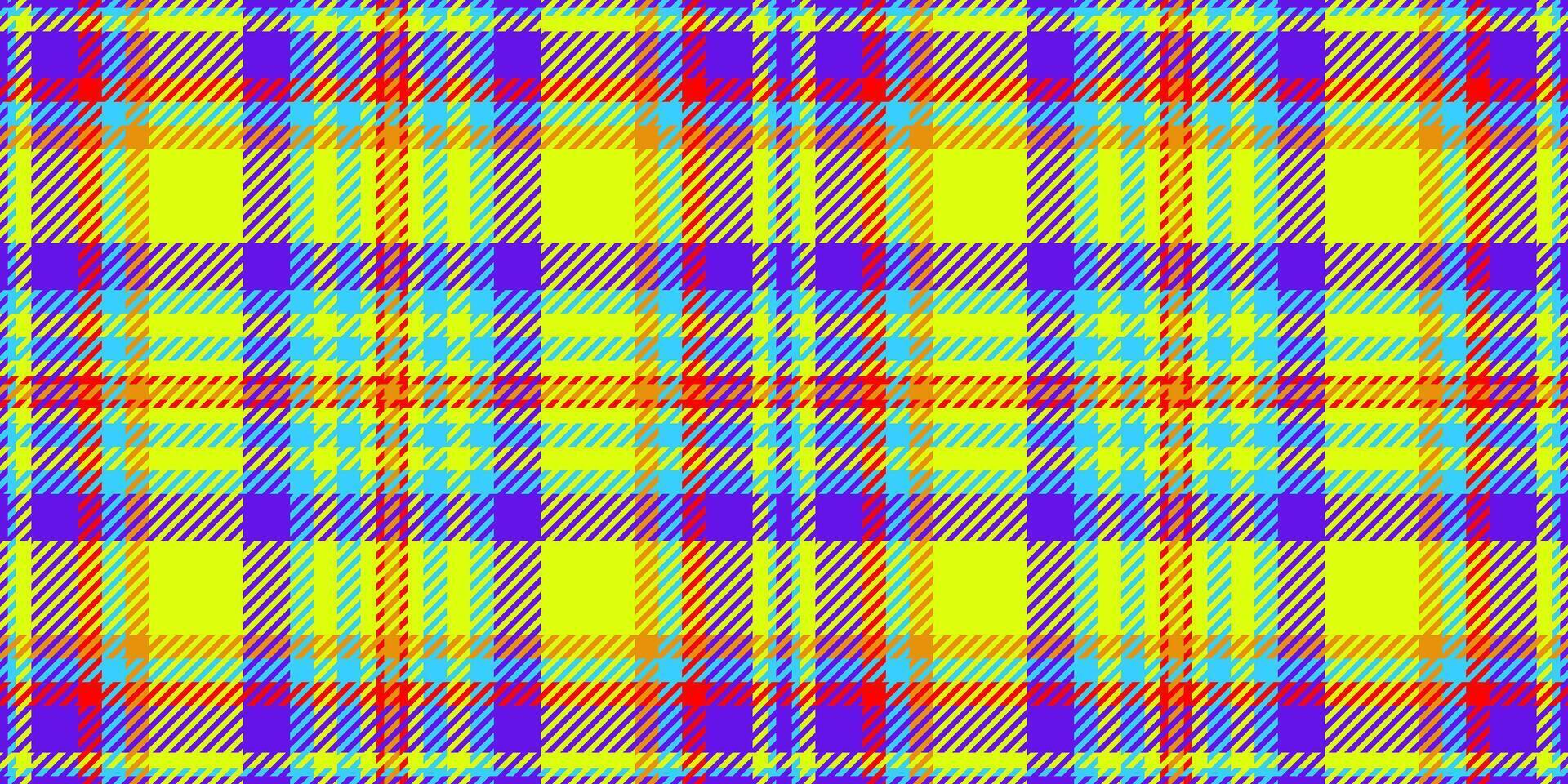 Size tartan fabric texture, adorable background plaid. Decor textile check seamless pattern in bright and cyan colors. vector