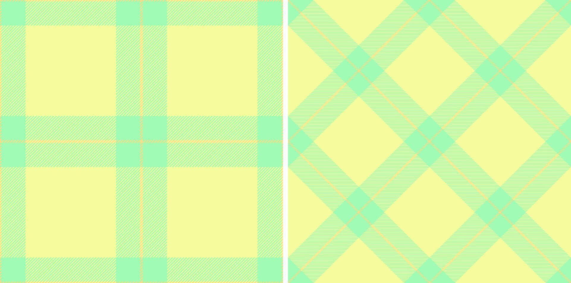 Tartan seamless pattern of fabric texture check with a plaid textile background. Set in rainbow colors for wide grid paper. vector