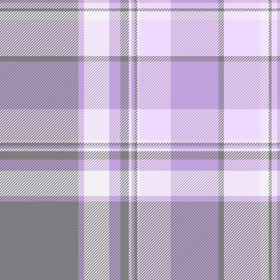 Girl check plaid, nobility background pattern textile. Diverse fabric seamless texture tartan in light and gray colors. vector
