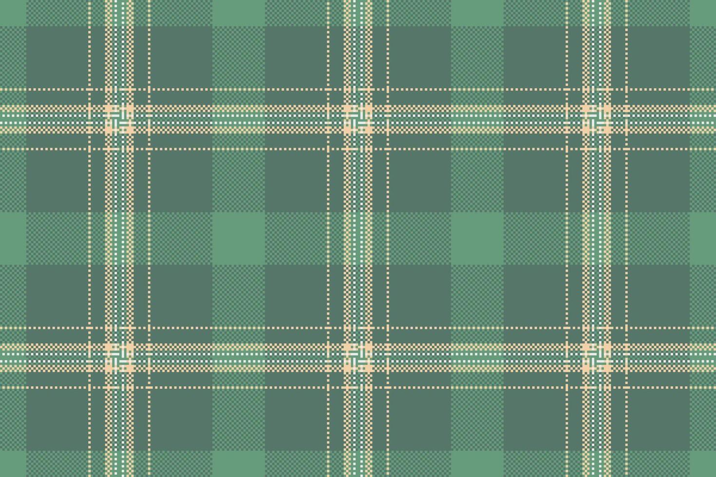 Design textile pattern, dining fabric tartan background. Simplicity plaid check seamless texture in pastel and green colors. vector