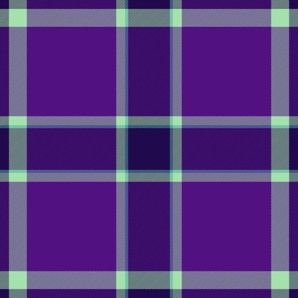 Official tartan seamless pattern, display background fabric texture. Luxury plaid check textile in violet and light colors. vector