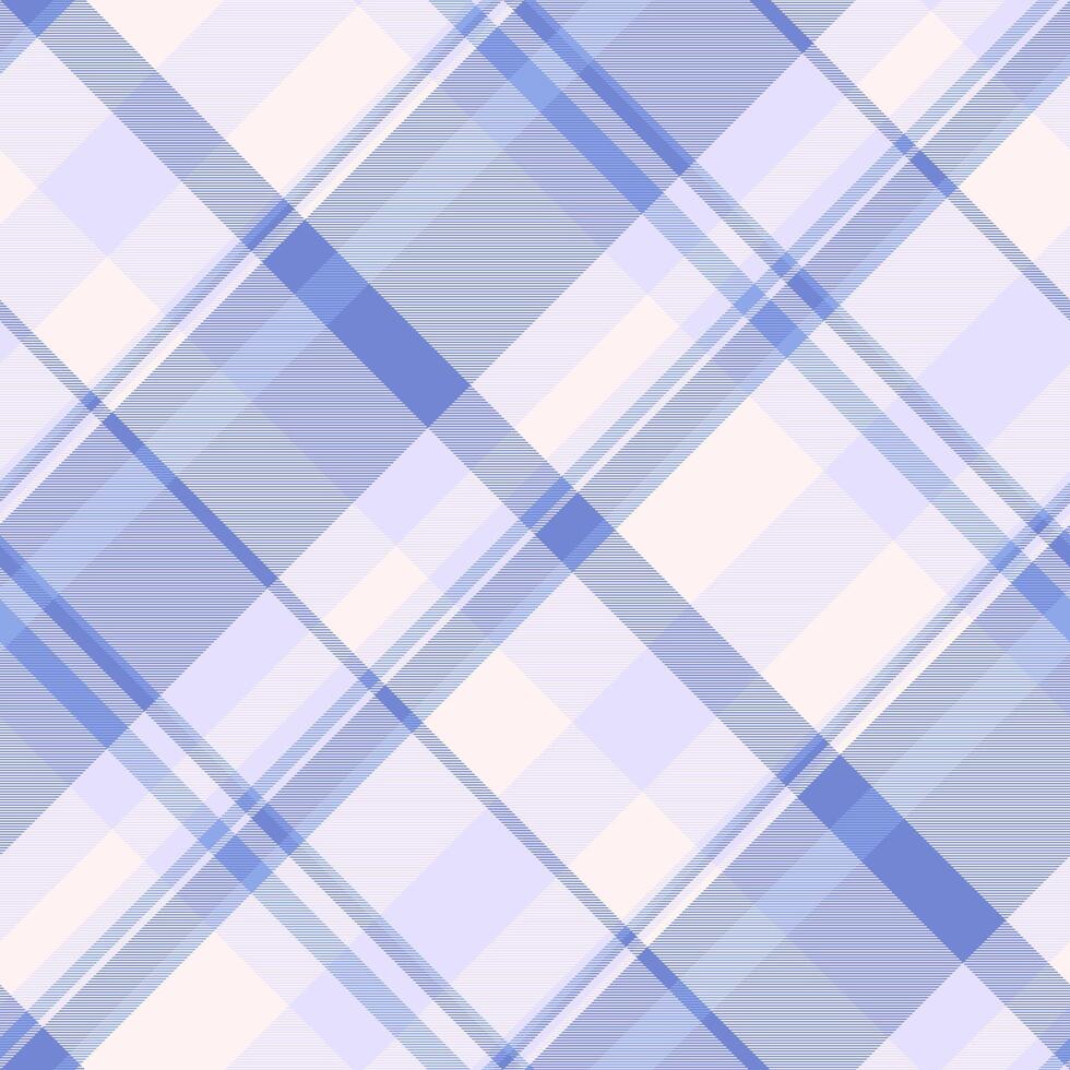 Pillow background plaid textile, real check pattern. Art tartan seamless texture fabric in blue and light colors. vector