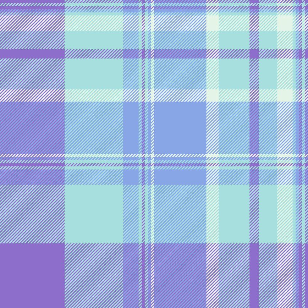 Dining fabric pattern, endless seamless tartan texture. Festive textile plaid background check in light and violet colors. vector