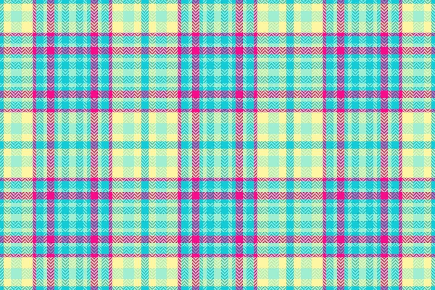 Merry christmas texture background check, colorful tartan seamless plaid. Slim pattern textile fabric in cyan and mint colors. vector