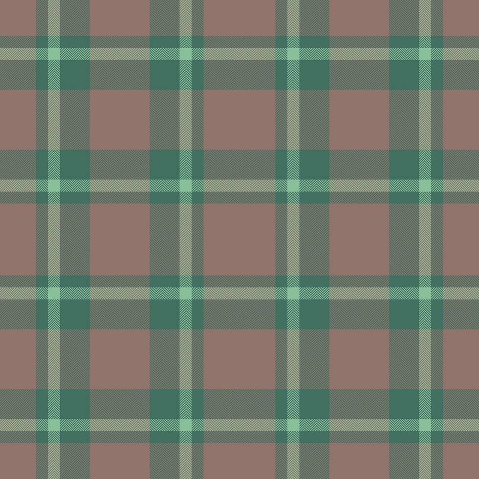 Plaid seamless pattern in green. Check fabric texture. textile print. vector