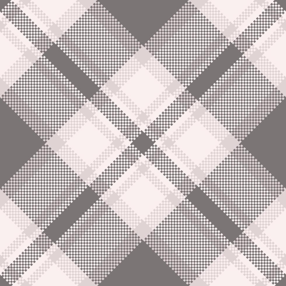 Simple plaid pattern background, mesh check textile . Party tartan texture fabric seamless in grey and sea shell colors. vector