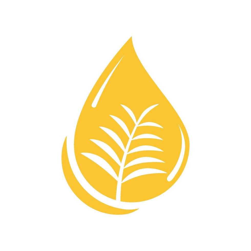 Tree Palm oil illustration design template vector
