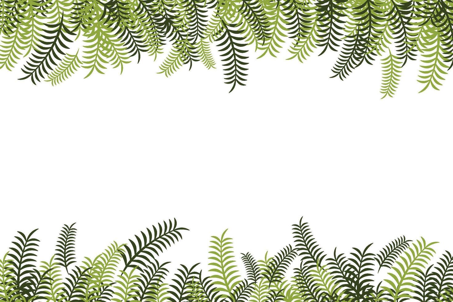 random palm leaves illustration for background design vector