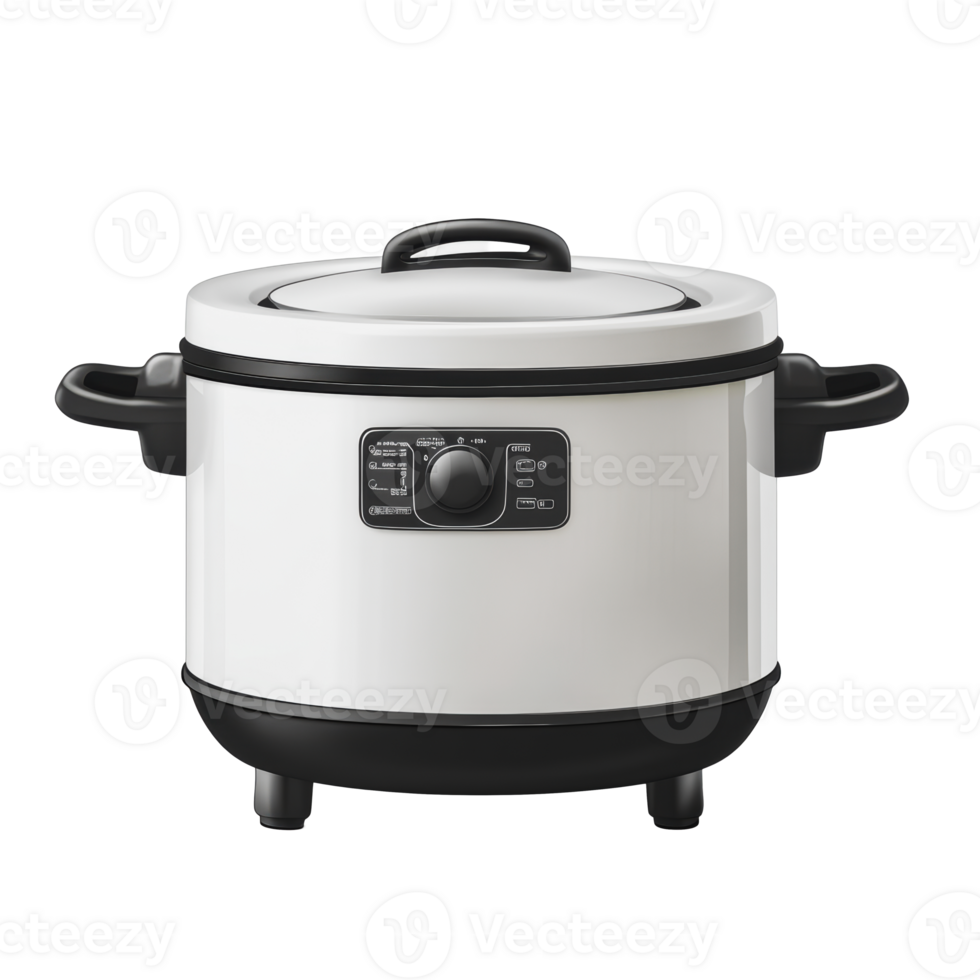 Electric rice cooker on countertop png