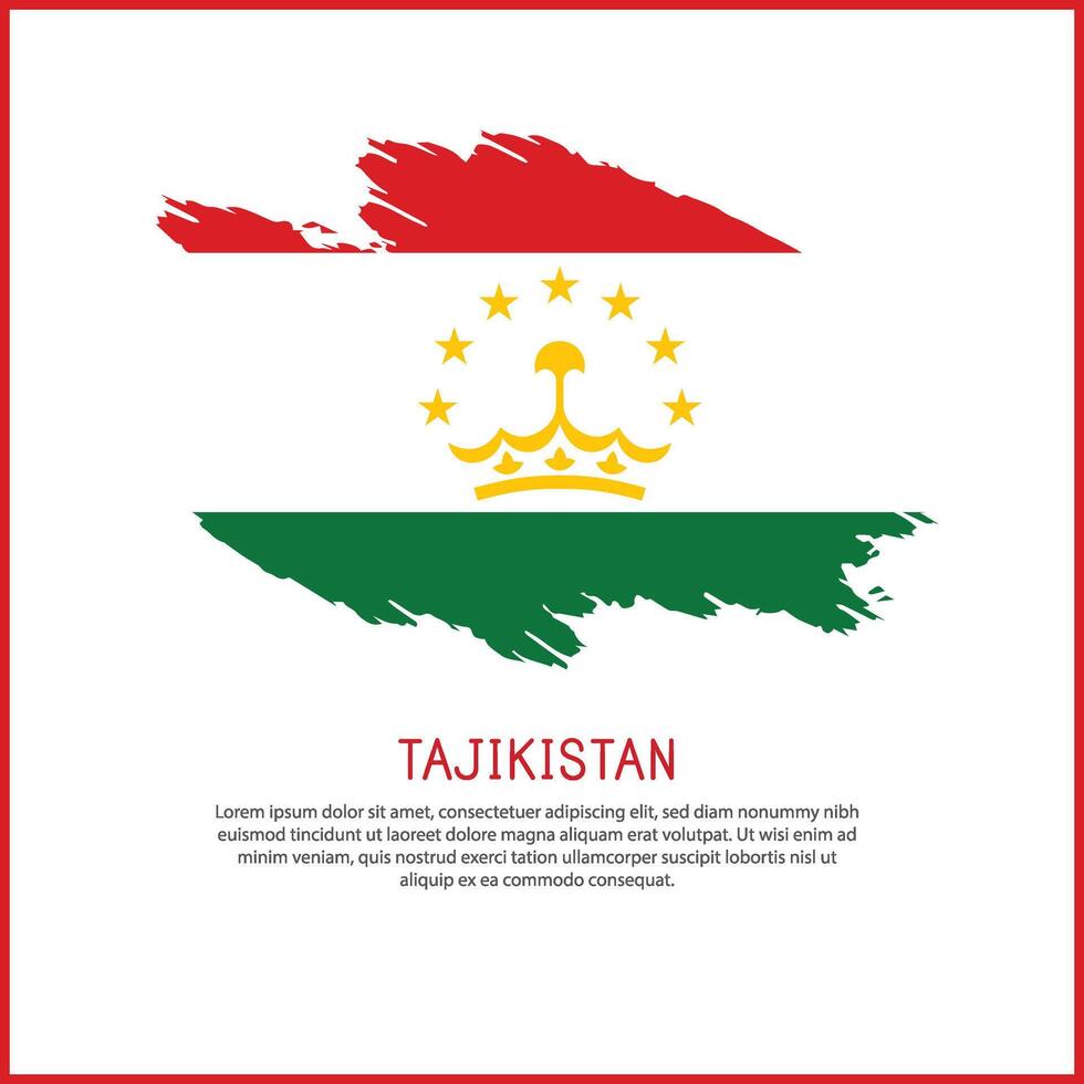 a poster with the word Tajikistan be on it vector