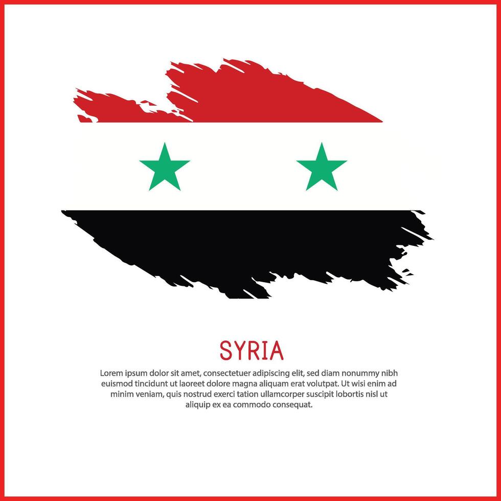 a poster with the word Syria be on it vector