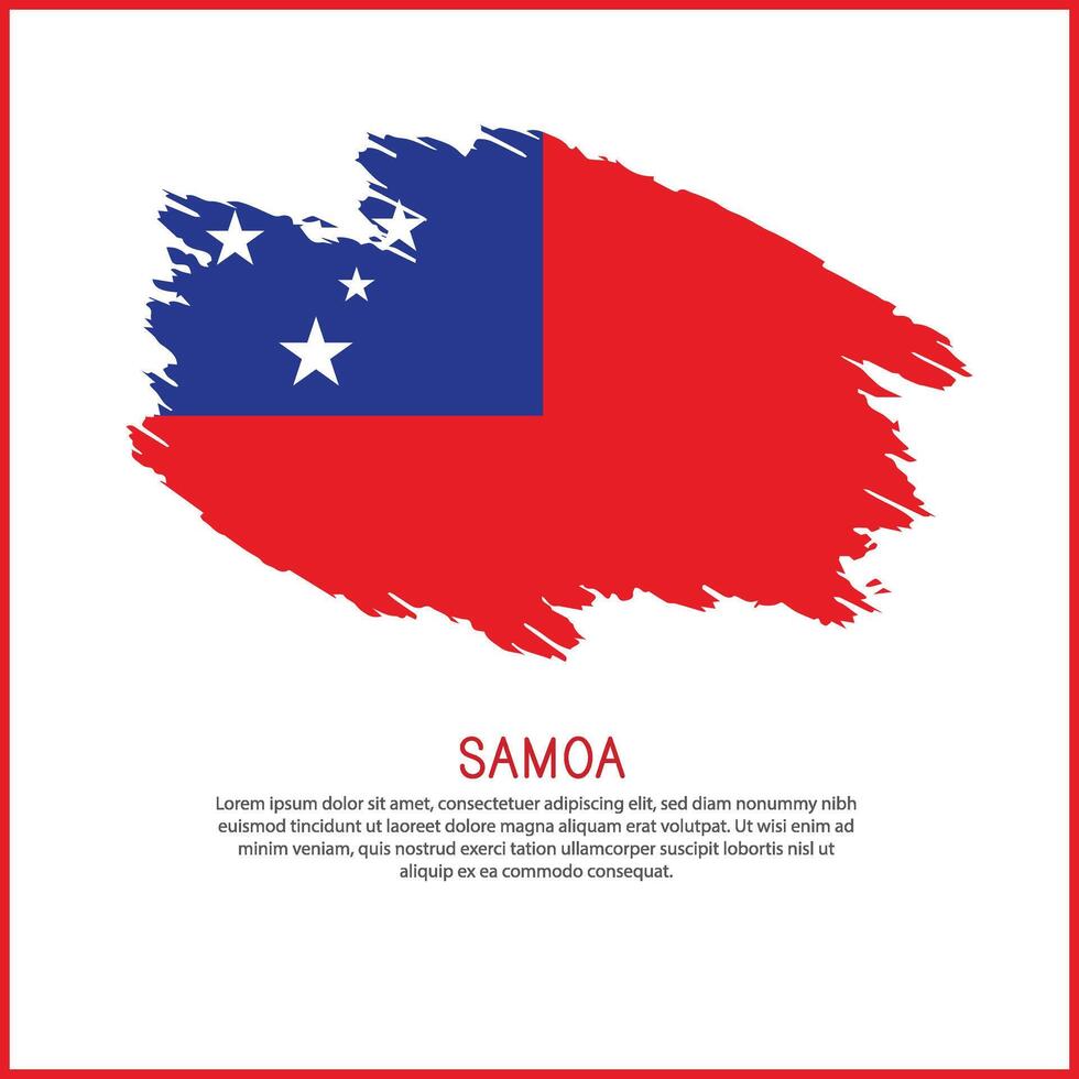 a poster with the word Samoa be on it vector