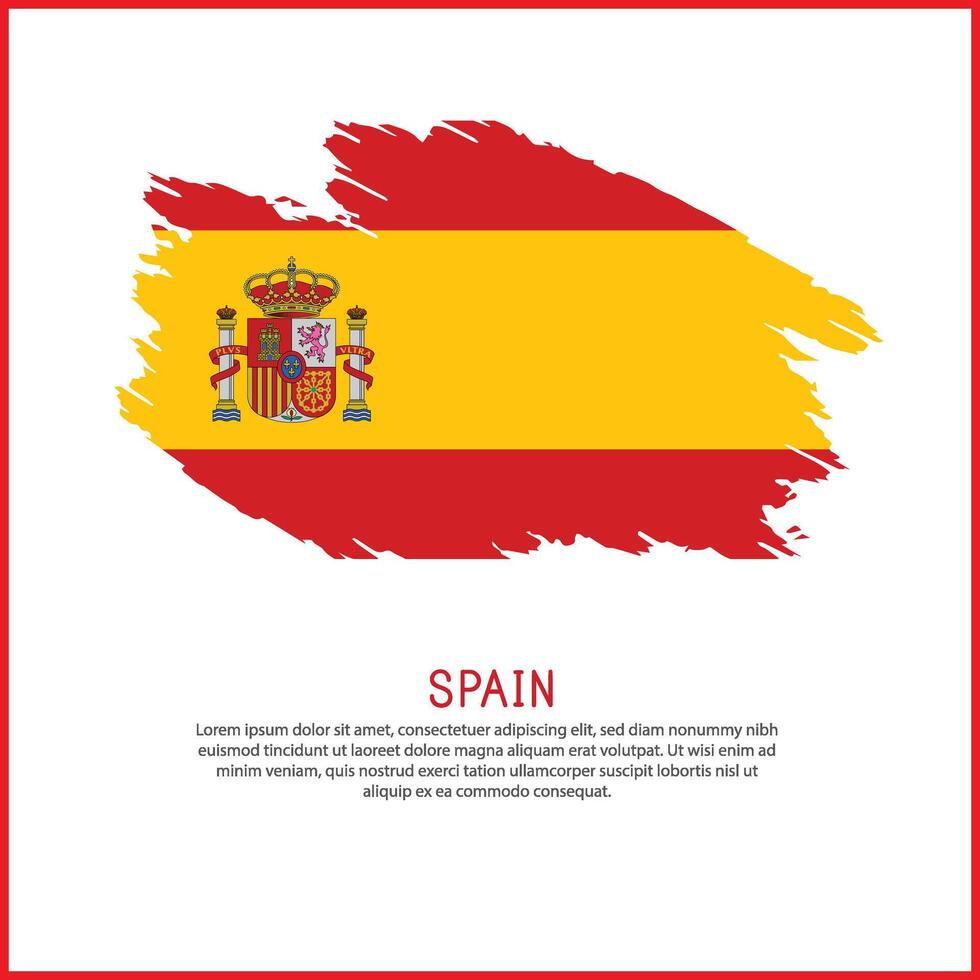 a poster with the word Spain be on it vector