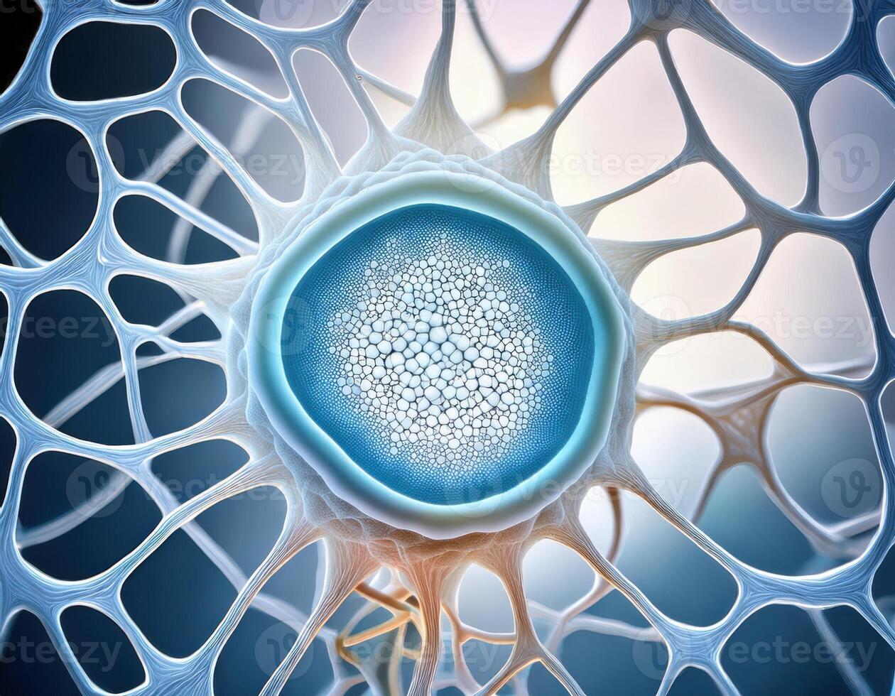 Human Cell Genetic Structure Close Up photo