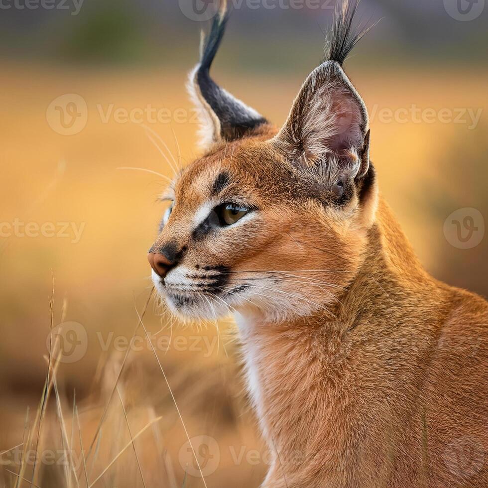 Caracal Portrait CLOSE UP photo