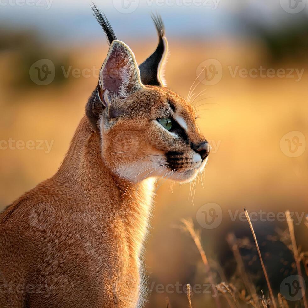 Caracal Portrait CLOSE UP photo