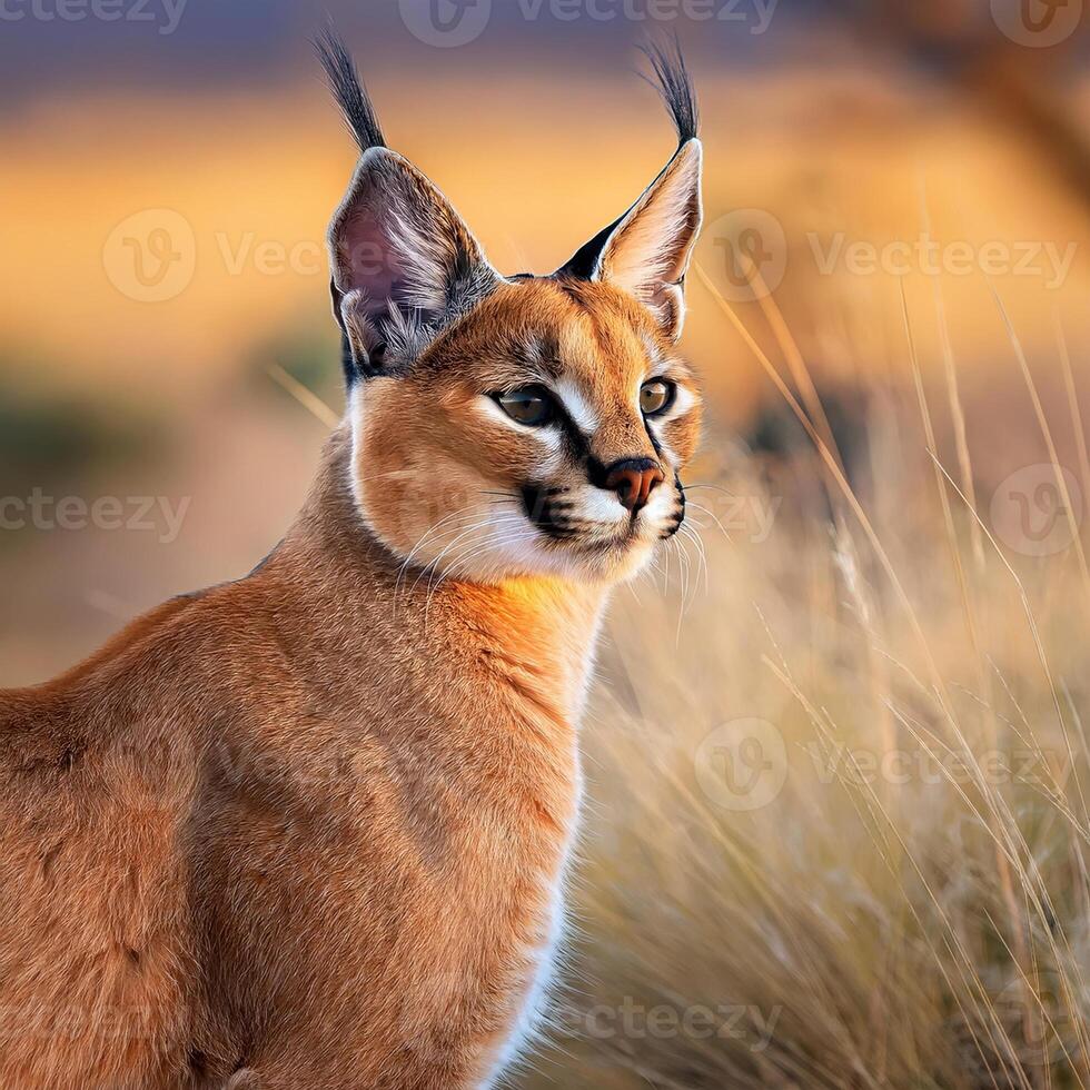 Caracal Portrait CLOSE UP photo