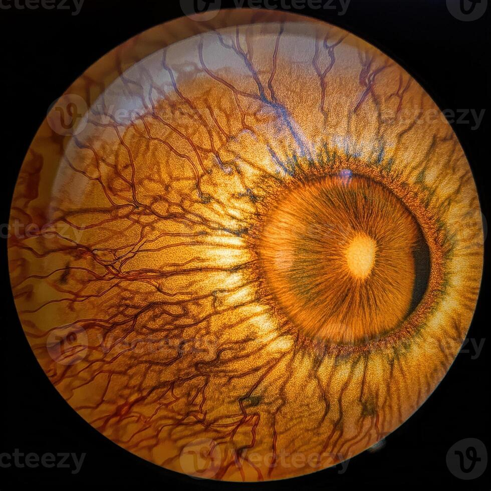 retinal scan capturing the intricate structure photo