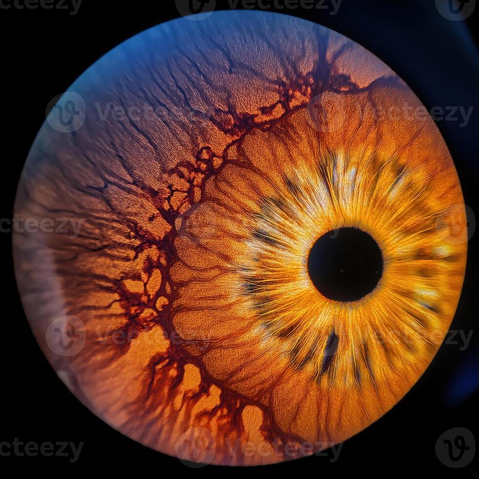 retinal scan capturing the intricate structure photo