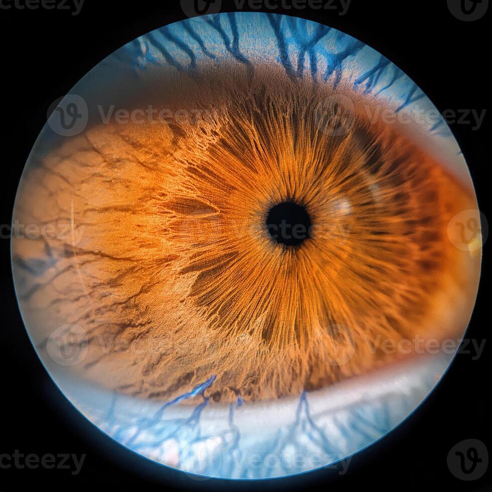 retinal scan capturing the intricate structure photo