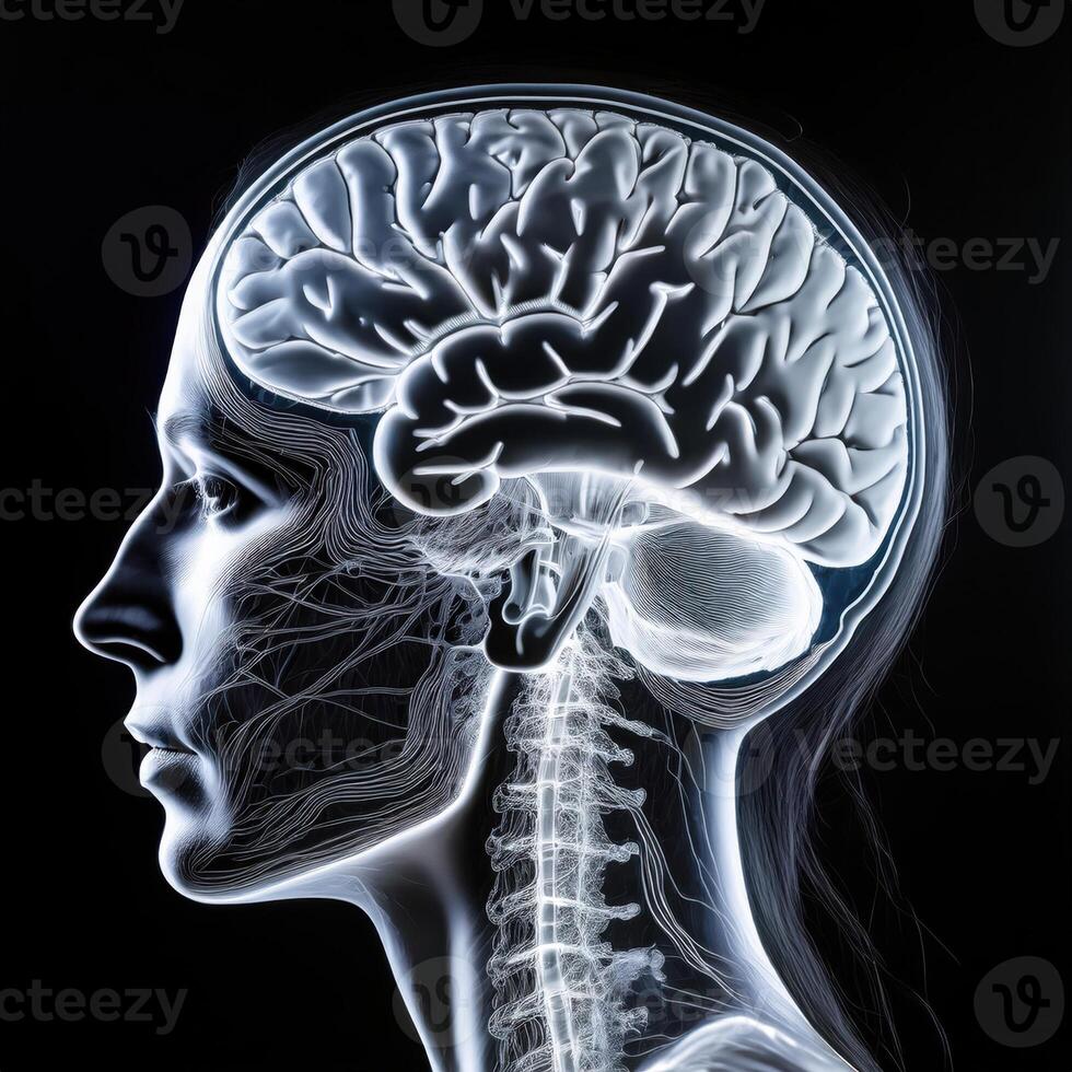 Human Brain Anatomy Visualization photo