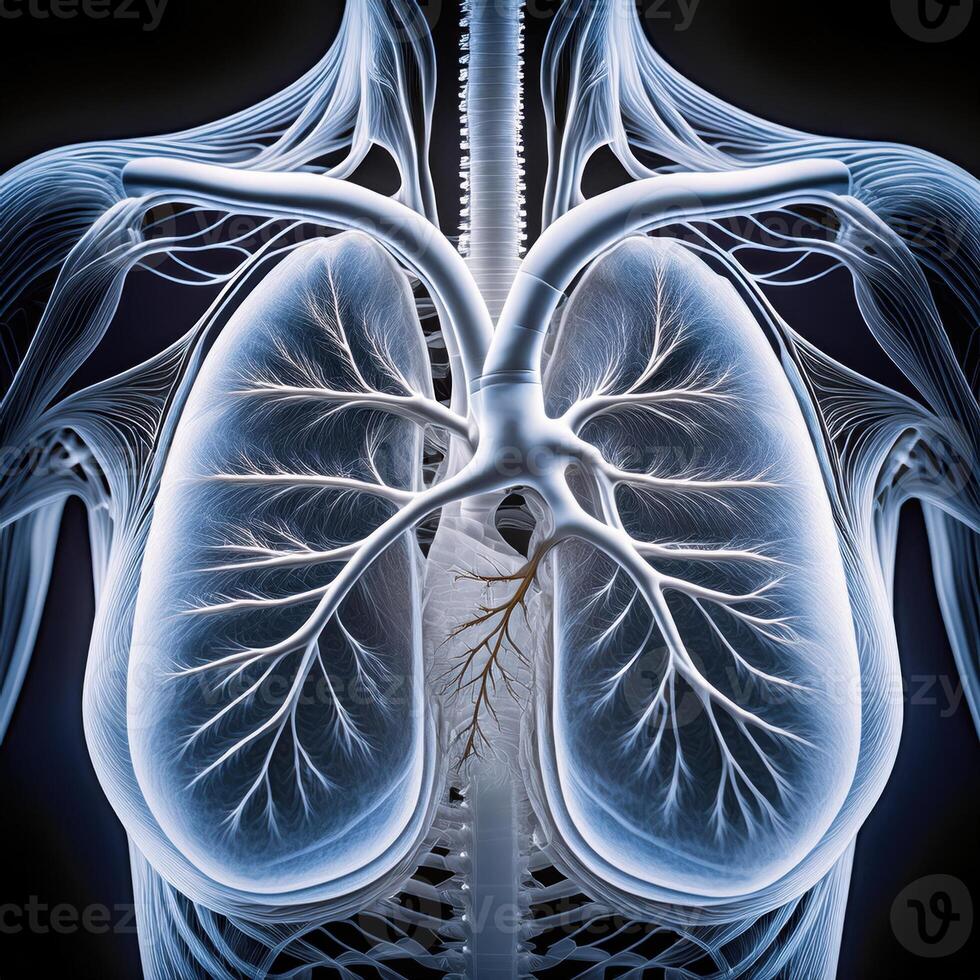 ct scan of the chest showing intricate XRAY photo